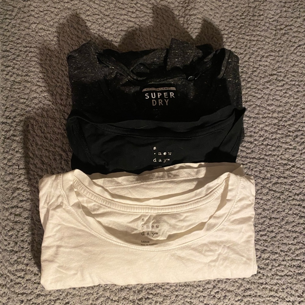 various short sleeved shirts